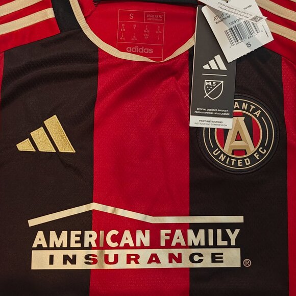 Women's Atlanta United FC 2023/24 Home Jersey Sizes S - XL adidas NWT MLS Soccer - Picture 3 of 16